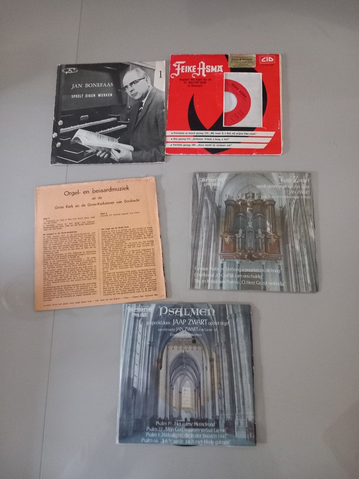 5x kleine LP platen orgel, Ophalen of Verzenden, Overige merken