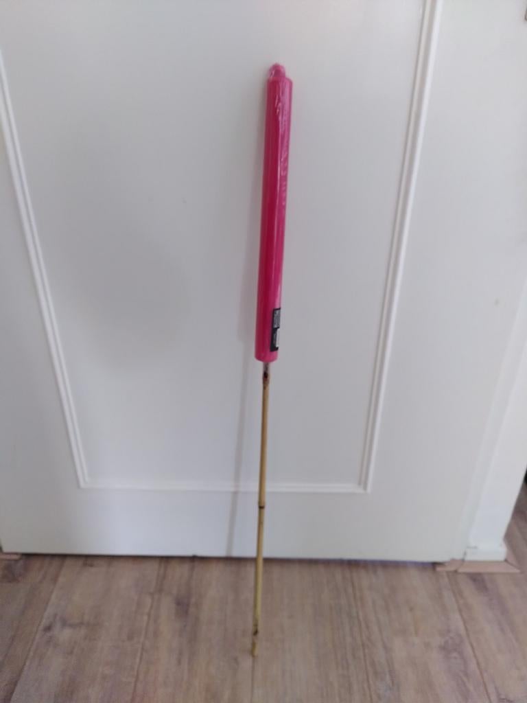 Roze kaars op bamboestok / fakkel, Ophalen, Overige materialen, Overige kleuren, Nieuw
