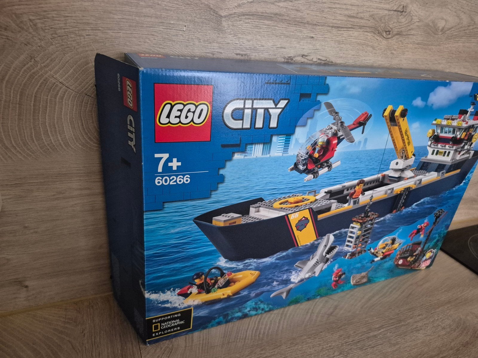 LEGO City Oceaan Onderzoeksschip 60266 met doos & comple, Ophalen, Zo goed als nieuw, Lego