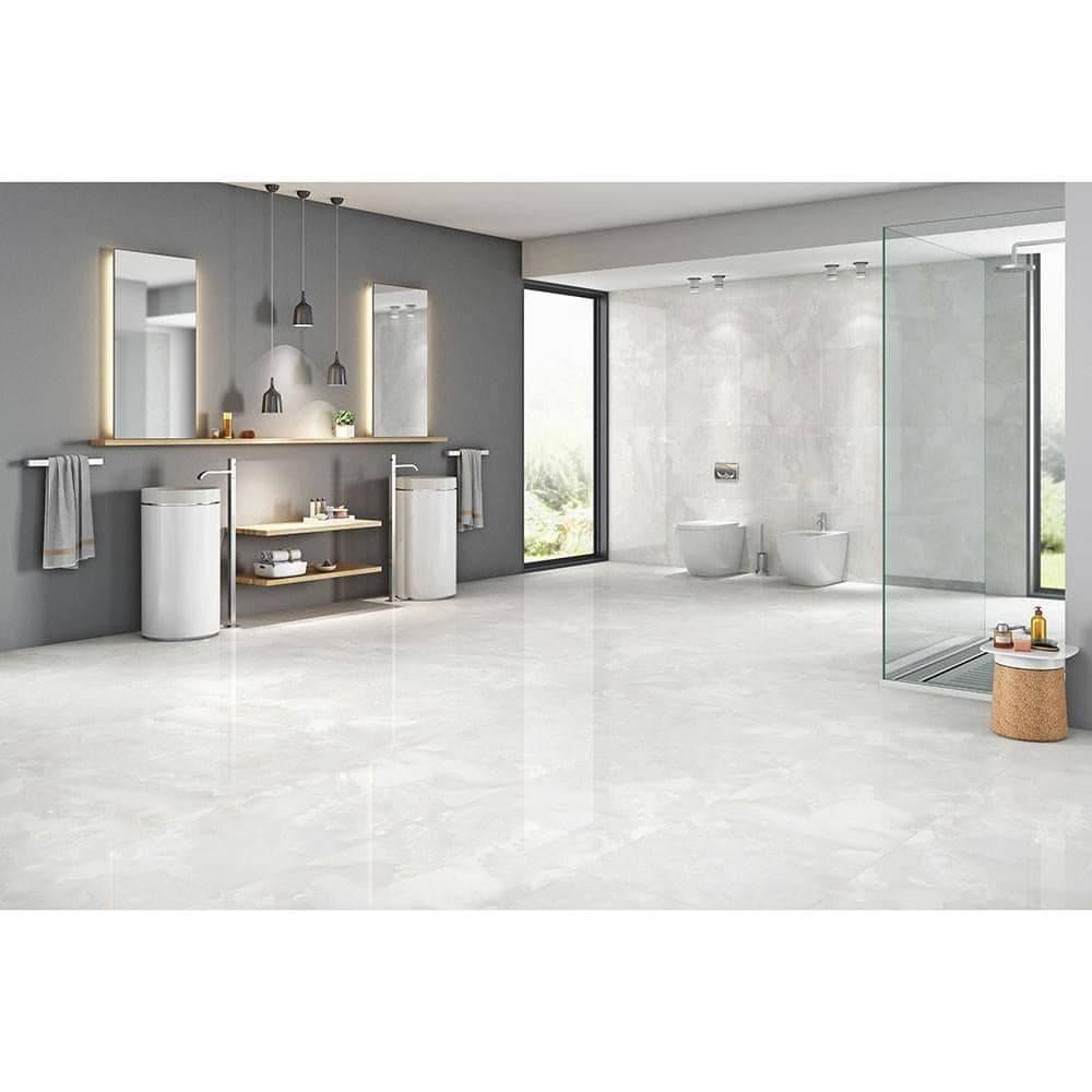 AKTIE MAAND APRIL GLANS MARMERLOOK 60 X 60 NU 12,50 PER M2, Ophalen, 60 cm of meer, Nieuw, 10 m² of meer