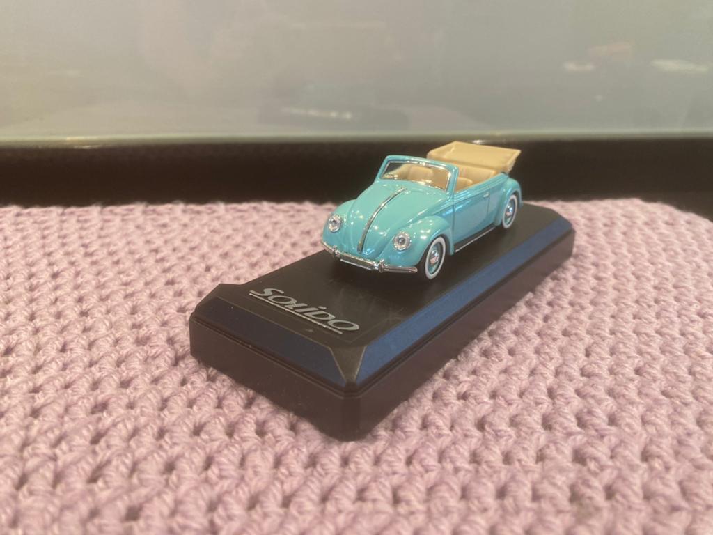 Volkswagen kever coccinelle cabrio 1950, Ophalen of Verzenden, Zo goed als nieuw, Auto, Solido