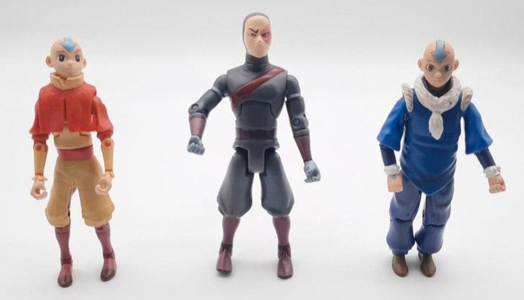 Avatar The Last Airbender 2x Aang + Zuko 2005 en 2006, Ophalen of Verzenden, Gebruikt