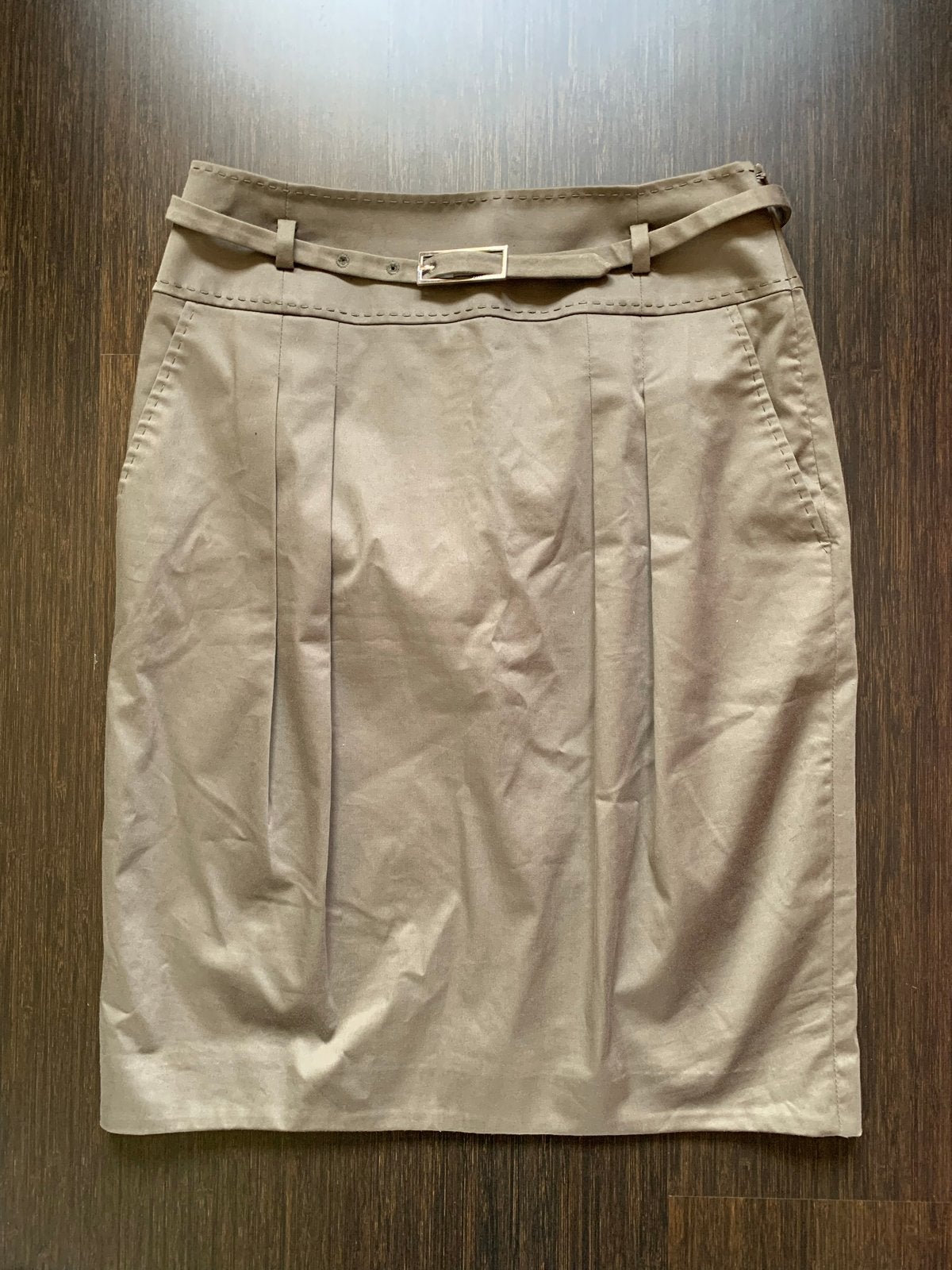 Karen Millen rok met riem, maat 38., Maat 38/40 (M), Beige, Ophalen of Verzenden, Zo goed als nieuw