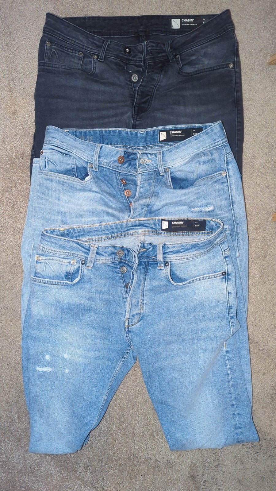 3 CHASIN broeken heren slim fit zgan, Kleding | Heren, Chasin, Zwart, W32 (confectie 46) of kleiner, Ophalen of Verzenden