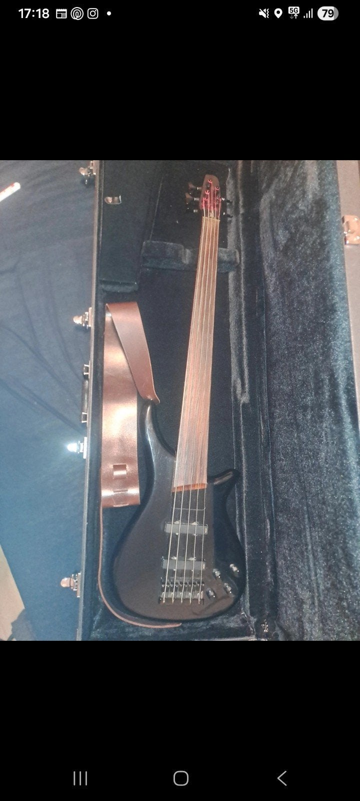SGC Nanyo Bass Collection SB310 Fretloze 5-snarige Basgitaar, Ophalen of Verzenden, Zo goed als nieuw, Elektrisch, 5-snarig