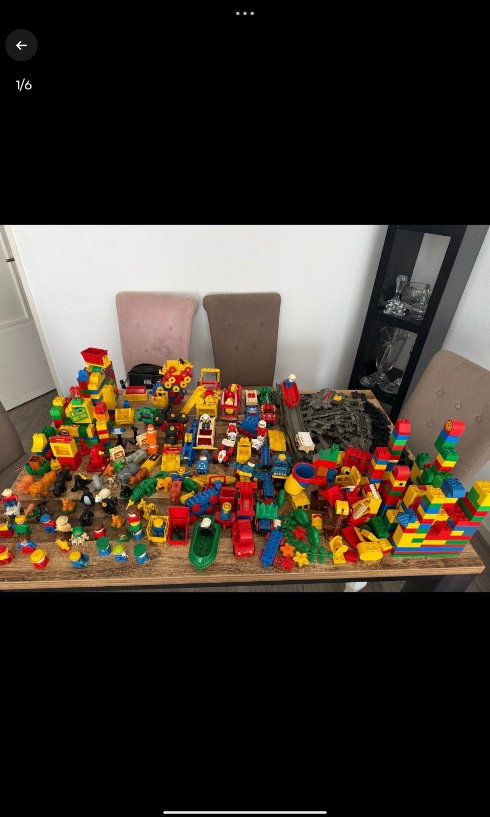 Grote partij LEGO Duplo met treinen, dieren en figuren 10kg, Gebruikt, Ophalen of Verzenden, Duplo, Losse stenen