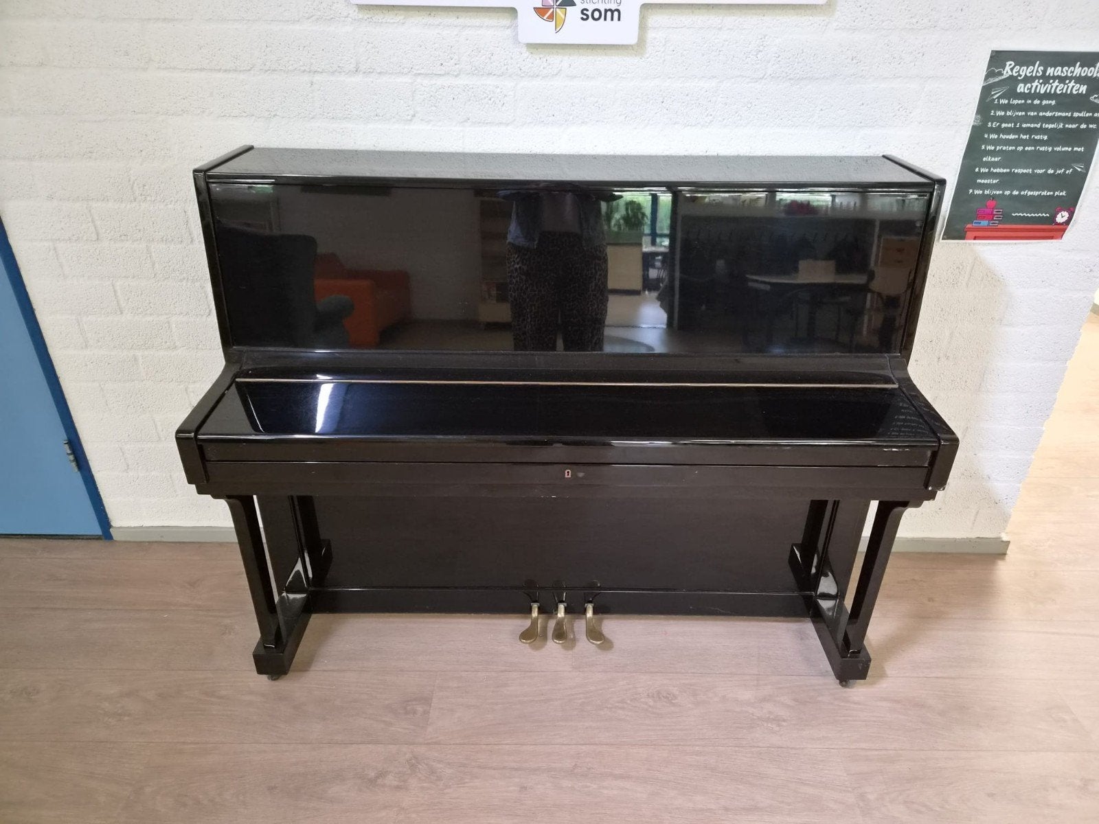 Zwarte Piano - Goede Staat, Muziek en Instrumenten, Piano's, Ophalen
