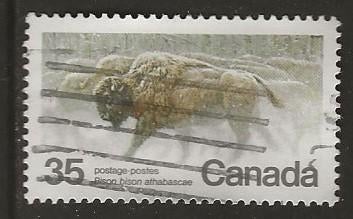 Canada 102, bison voor sam*, Verzenden, Gestempeld, Noord-Amerika