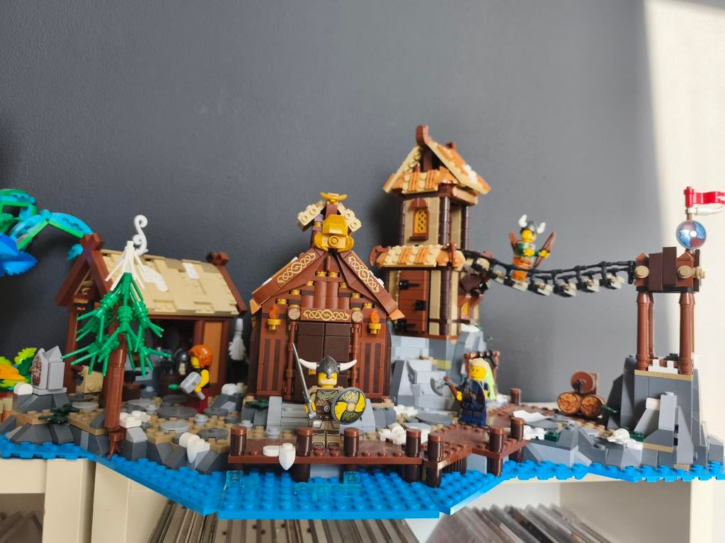 Lego Vikingdorp compleet incl doos en instructies, Ophalen, Zo goed als nieuw, Groter dan 1:32