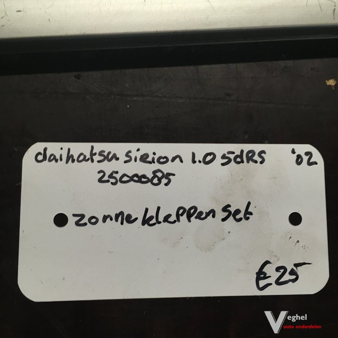 Daihatsu Sirion 1.0 5drs 2002 wagennr 2500085    Zonnekleppe, Auto-onderdelen, Gebruikt, -, -, Ophalen of Verzenden