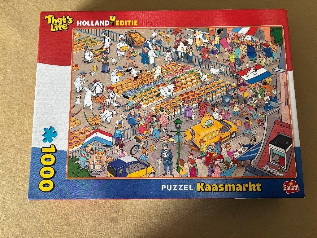 puzzel that's life Kaasmarkt Holland editie, Ophalen of Verzenden, 500 t/m 1500 stukjes, Zo goed als nieuw, Legpuzzel