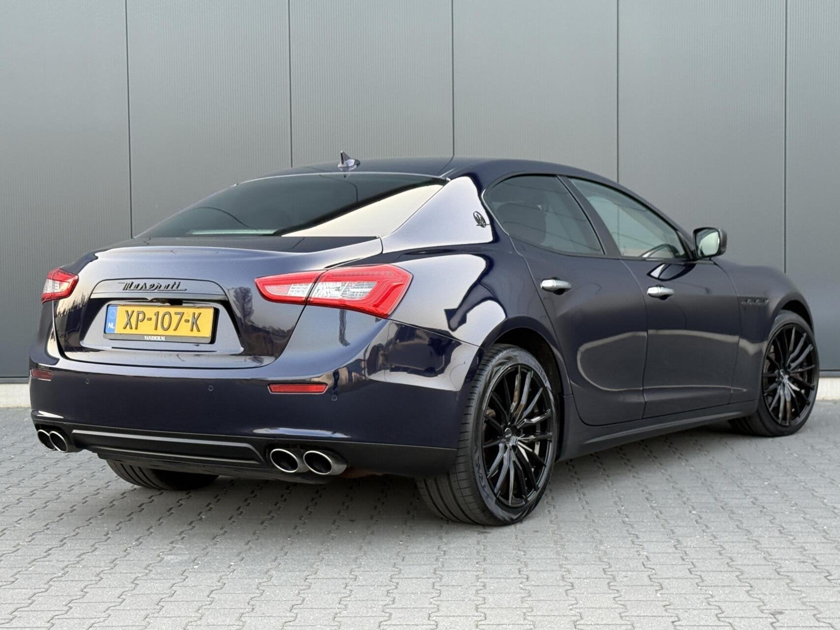 Maserati Ghibli 3.0 V6 D Leder - Harman/Karon - Navi - Led -, Auto's, Achterwielaandrijving, Gebruikt, Blauw, 2987 cc