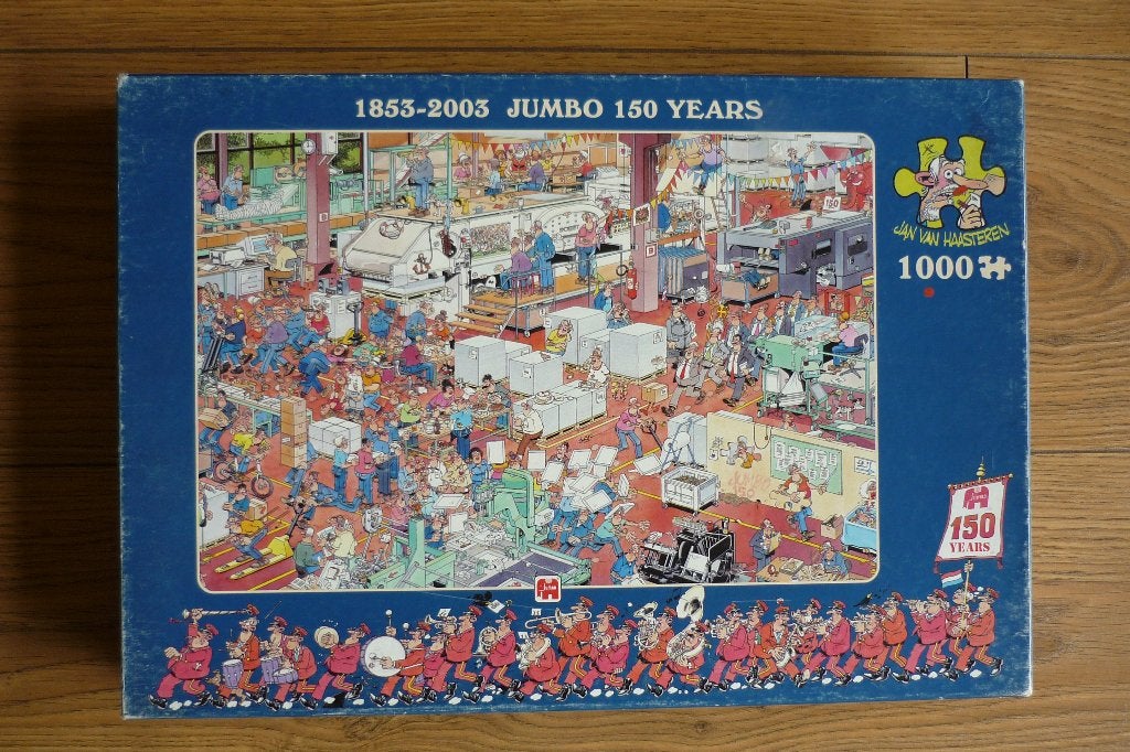 Oude Jan van Haasteren'' 1853-2003 Jumbo 150 Years '' 1000-1, Ophalen, 500 t/m 1500 stukjes, Gebruikt, Legpuzzel