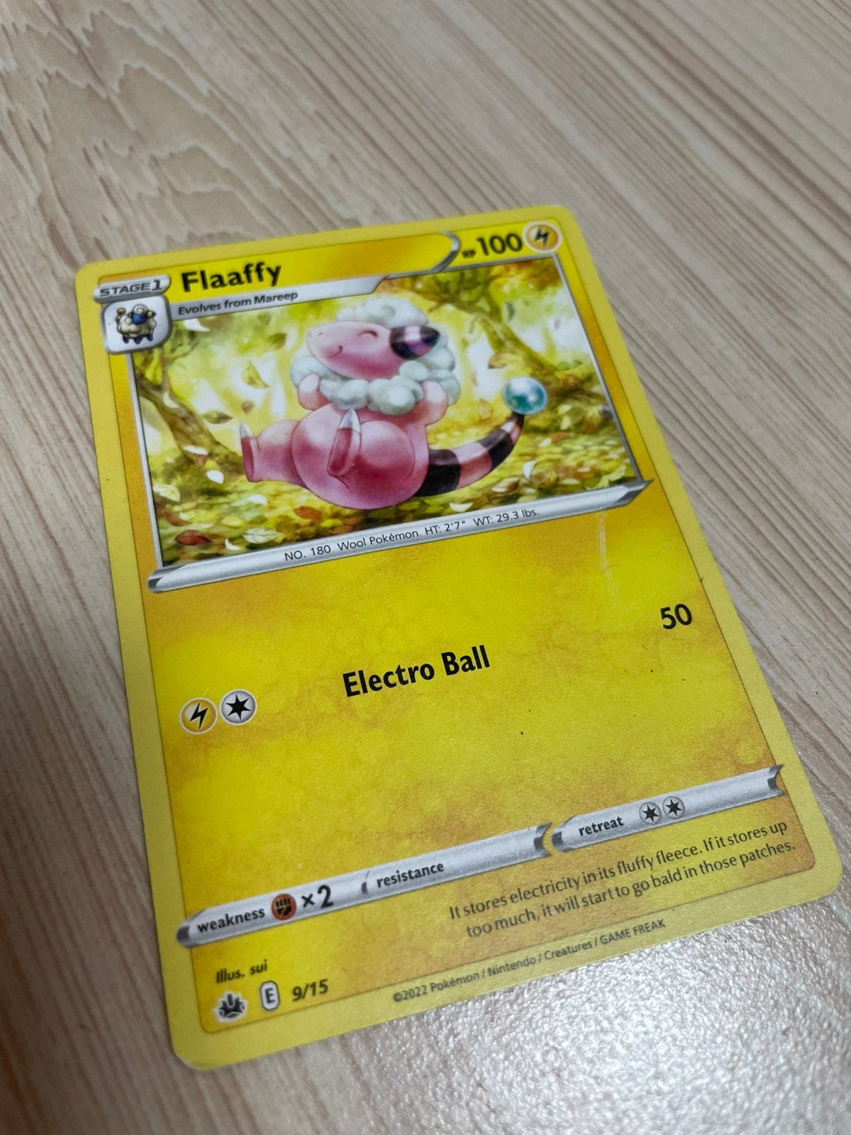 Pokémon kaart: Flaaffy, Ophalen of Verzenden, Zo goed als nieuw, Losse kaart