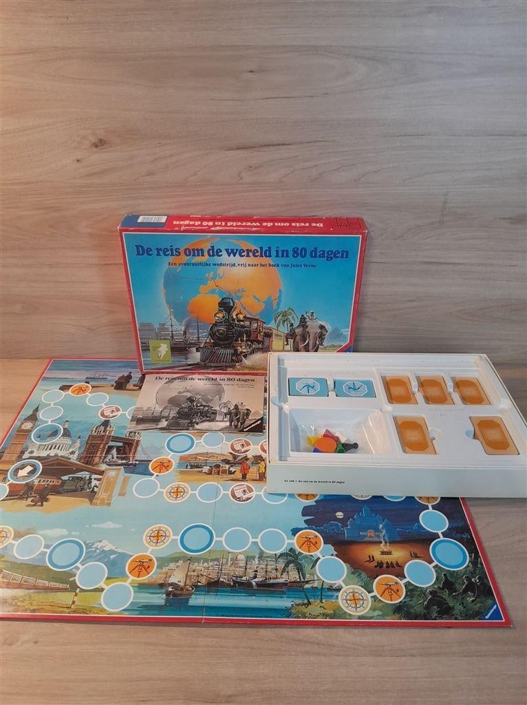 de reis om de wereld in 80 dagen - s5969, Hobby en Vrije tijd, Gezelschapsspellen | Bordspellen, Verzenden, Zo goed als nieuw