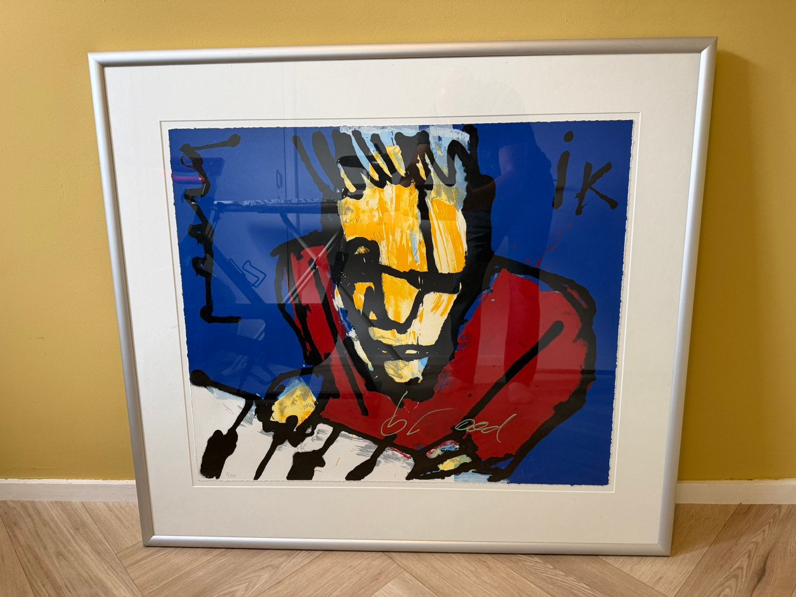 Gereserveerd: Herman brood Zeefdruk "Ik", Ophalen