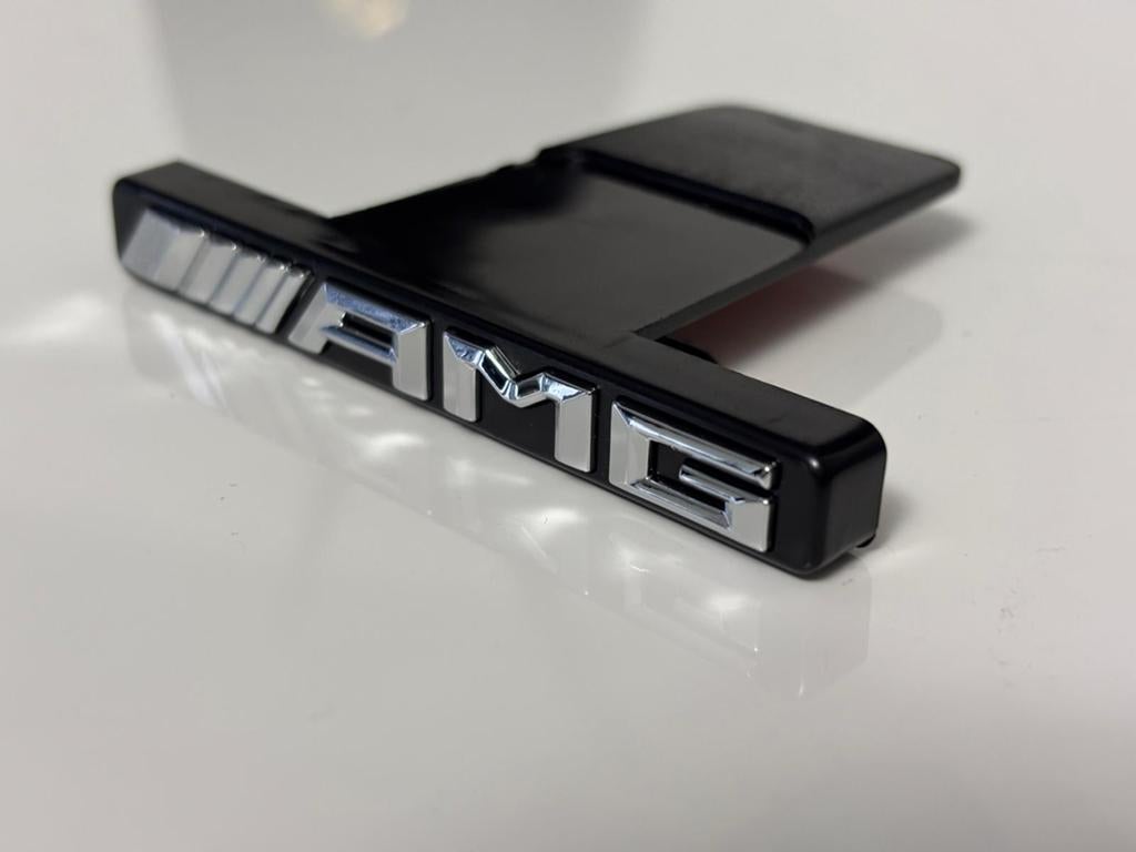 3D AMG Logo Embleem Auto Grille Badge Voor Mercedes Benz, Ophalen of Verzenden