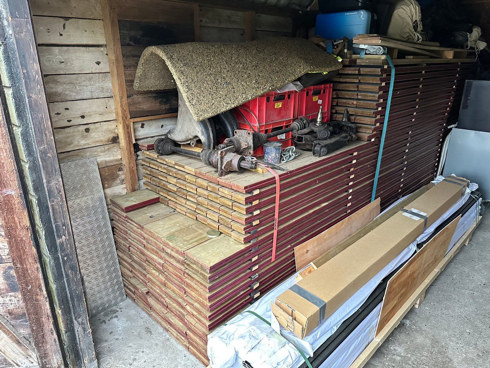 Grote partij geïmpregneerde houten planken!, Doe-het-zelf en Verbouw, Hout en Planken, Minder dan 25 mm, Nieuw, Plank, 300 cm of meer
