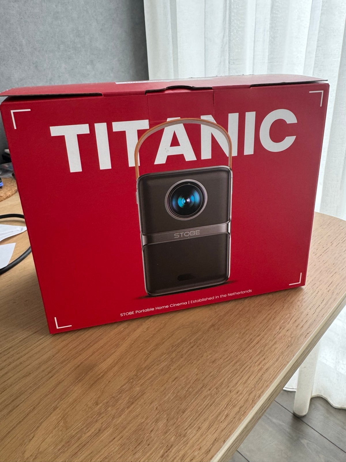 Stobe Titanic Mini Beamer - Draagbare Projector, Audio, Tv en Foto, Ophalen of Verzenden, Nieuw, LED, Overige resoluties