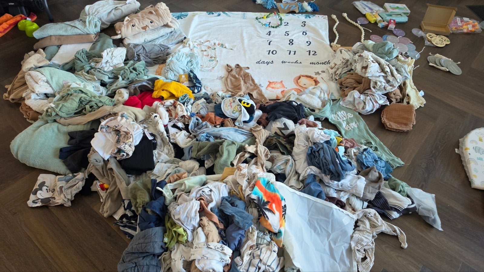 Grote set babykleding jongens (newborn-18mnd)+accessoires, Ophalen, Gebruikt, Jongetje