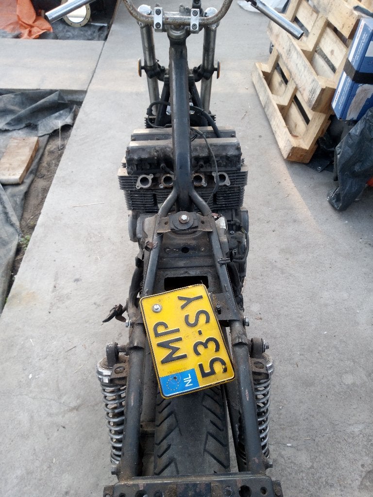 honda nighthawk 650 roling frame plus kenteken belastingvrij, Ophalen, Gebruikt