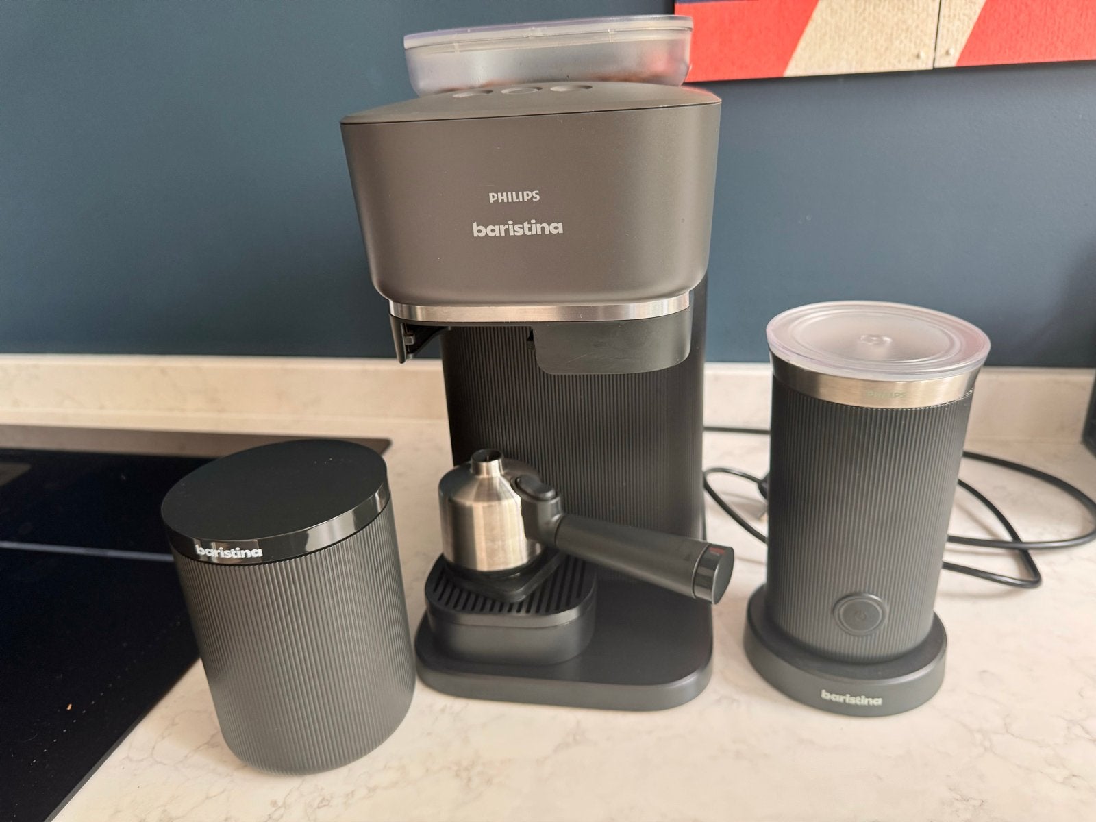 Philips Baristina Espressomachine met Melkopschuimer, Ophalen, Afneembaar waterreservoir, Espresso apparaat, Koffiebonen