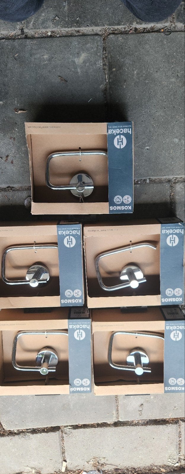 Haceka Kosmos Toiletrolhouders (5 stuks), Toilet-accessoire, Overige merken, Nieuw, Ophalen of Verzenden