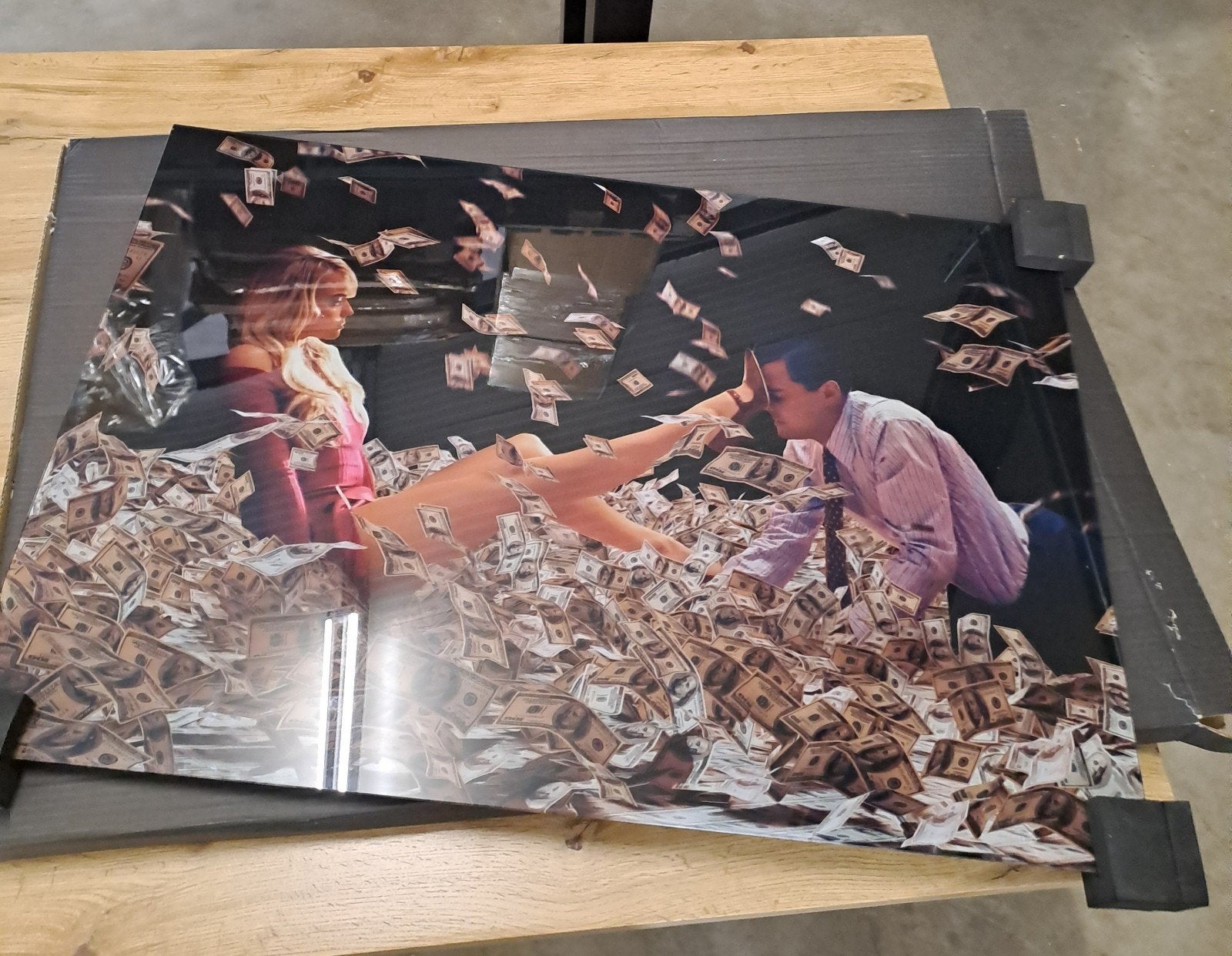 Schilderij The Wolf of Wall Street 90x60 cm, Film, Print, Overige materialen, Ophalen