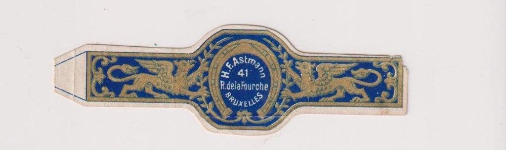 sigarenbanden - BRUXELLES - H.F. ASTMANN, Ophalen of Verzenden, Gebruikt, Sigarenbandjes