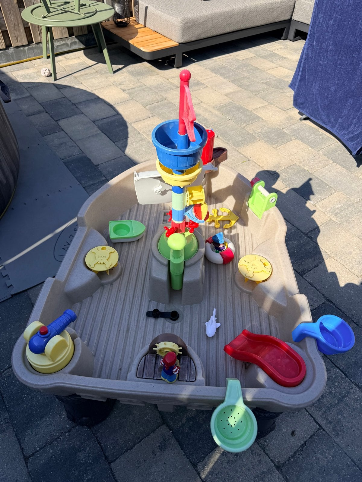 Little Tikes Piratenschip Water- en Zandtafel, Ophalen, Gebruikt
