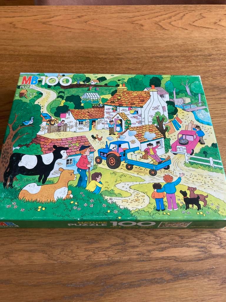 MB nature puzzel 100 stukjes, Ophalen, Meer dan 50 stukjes, Zo goed als nieuw, 6 jaar of ouder