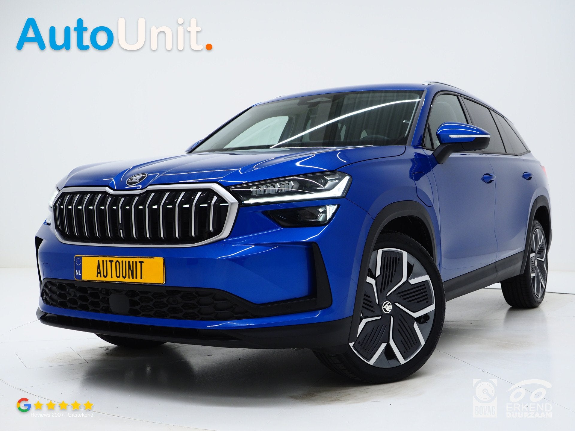 Skoda Kodiaq 1.5 TSI PHEV | Leder | Matrix LED | Head Up | C, Auto's, 4 cilinders, Blauw, 1813 kg, SUV of Terreinwagen