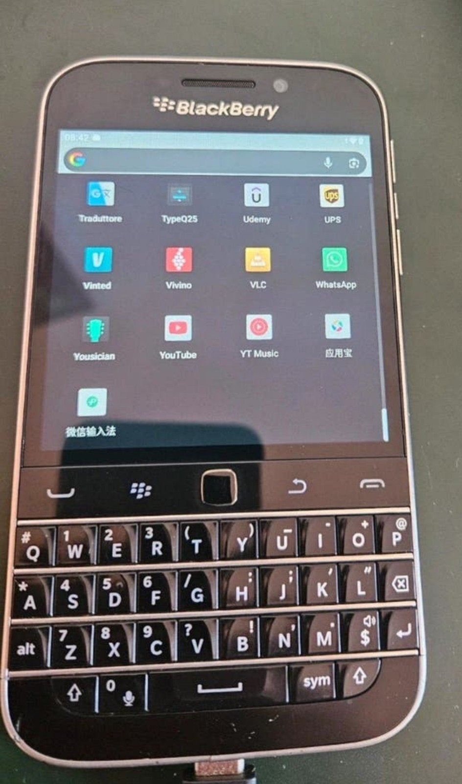 Zinwa Q25/Blackbarry Q 20, Telecommunicatie, Mobiele telefoons | Blackberry, Verzenden, Zwart, Touchscreen, Nieuw