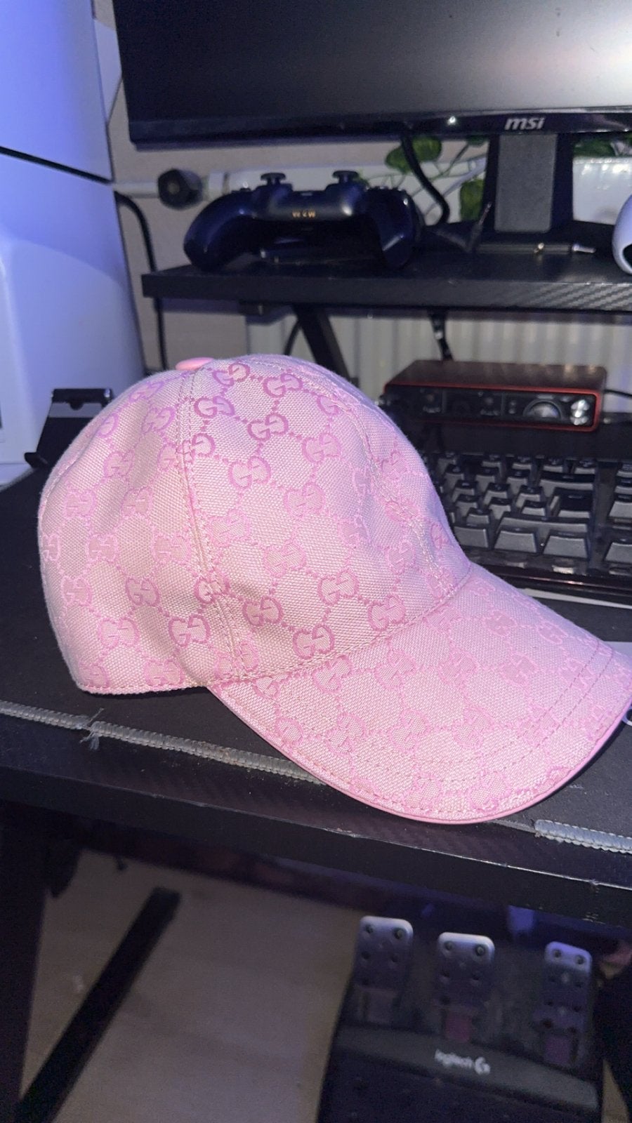 Nieuwe Gucci pet roze - Maat M, Ophalen of Verzenden, Nieuw, Pet