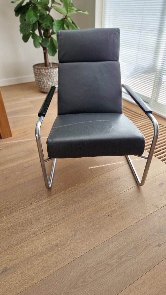 Harvink stoel, designfauteuil, Ophalen, Gebruikt, Overige kleuren, Leer