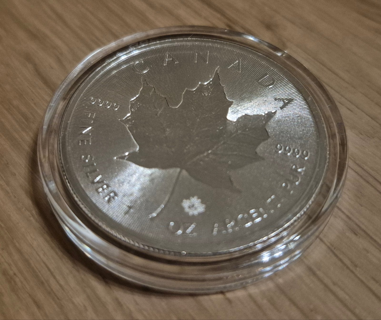 1 oz zilveren munt Canada Maple Leaf INCUSED 2018, Ophalen of Verzenden, Zilver