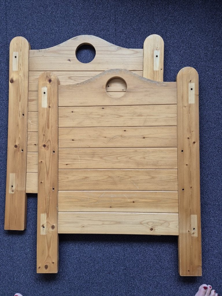 kinderledikantje 60x120, Kinderen en Baby's, Kinderkamer | Bedden, Ophalen, Gebruikt, Minder dan 140 cm, Matras