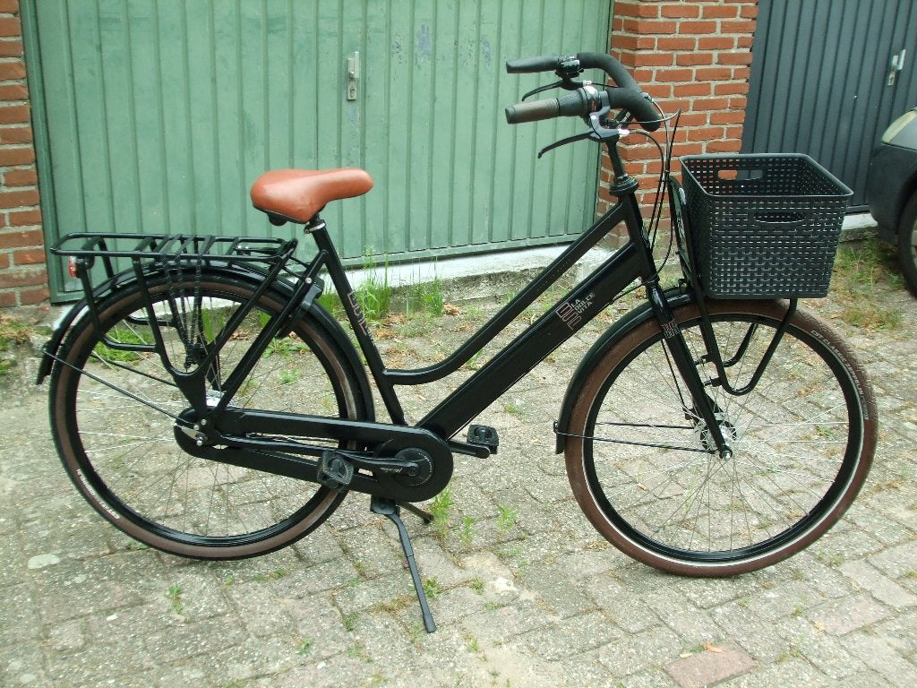 BSP DAMESFIETS 28 INCH   IZGST, Versnellingen, 56 cm of meer, Zo goed als nieuw, Schijfrem