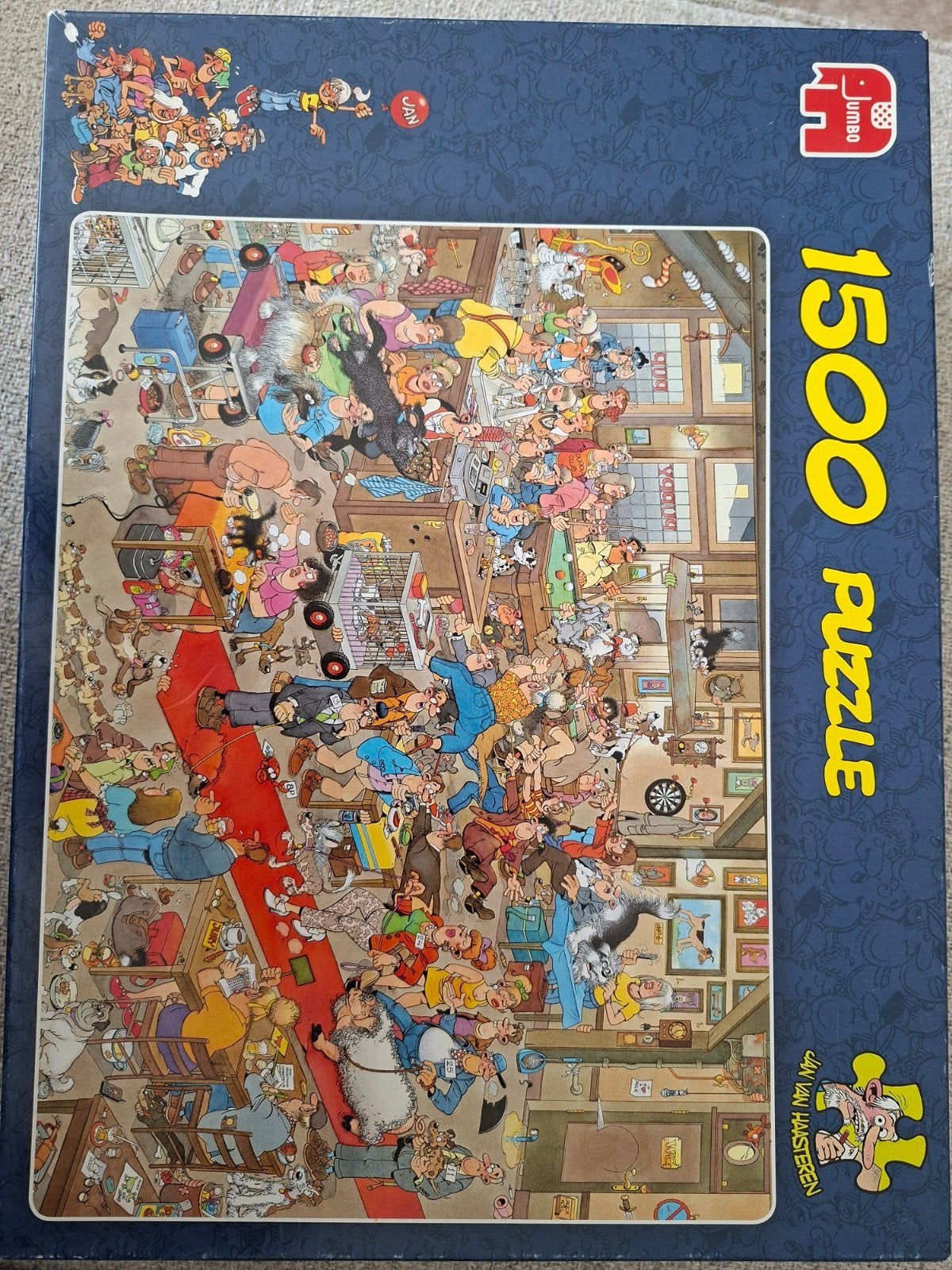 Jan van Haasteren Legpuzzel 1500 stukjes - De Veiling, Ophalen, 500 t/m 1500 stukjes, Zo goed als nieuw, Legpuzzel