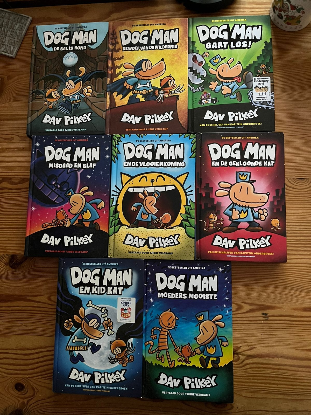 Dog Man, Dogman Dav Pilkey, 8 titels, graphic novels, Ophalen of Verzenden, Gelezen
