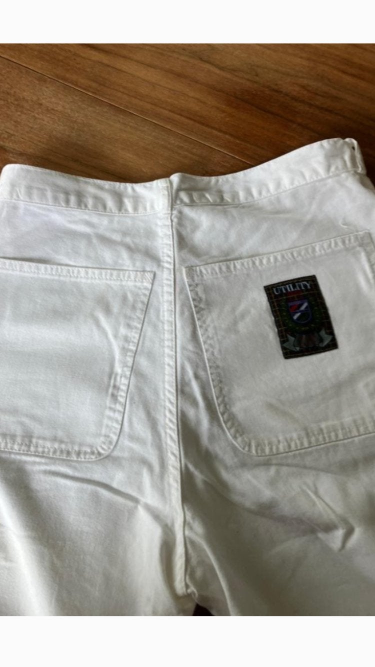 Witte broek maat 42, Wit, Maat 42/44 (L), Ophalen of Verzenden, Zo goed als nieuw