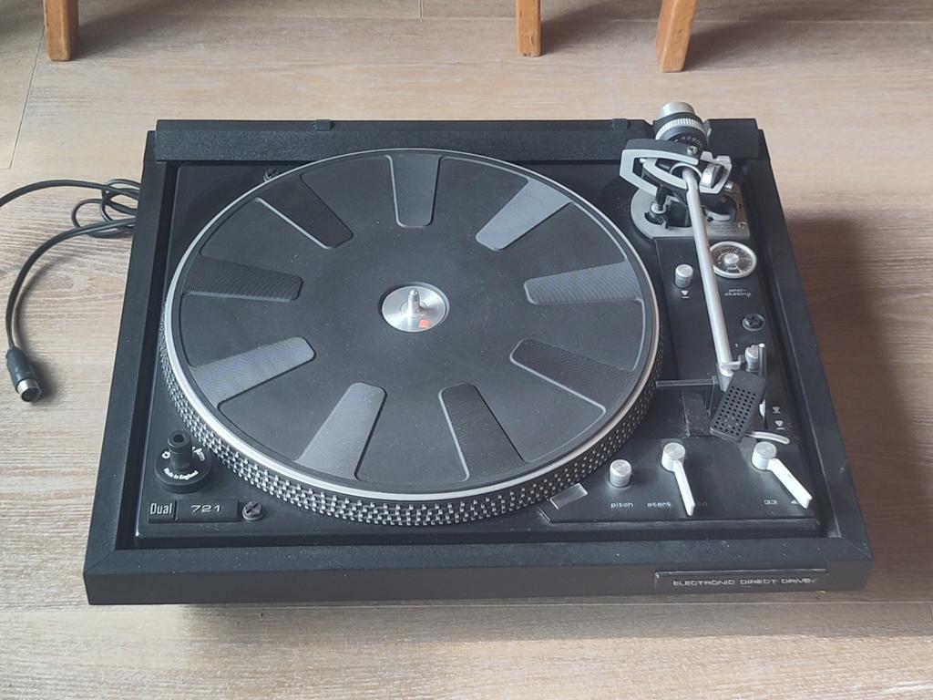 Vintage platenspeler Dual CS 721 draaitafel volautomatisch, Audio, Tv en Foto, Platenspelers, Ophalen, Gebruikt, Automatisch, Platenspeler