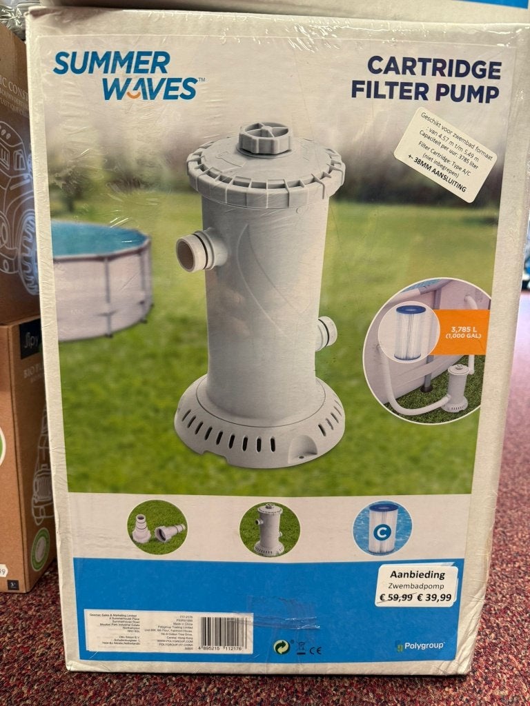 Filterpomp zwembad Nieuw, Ophalen, Nieuw, Zwembadpomp