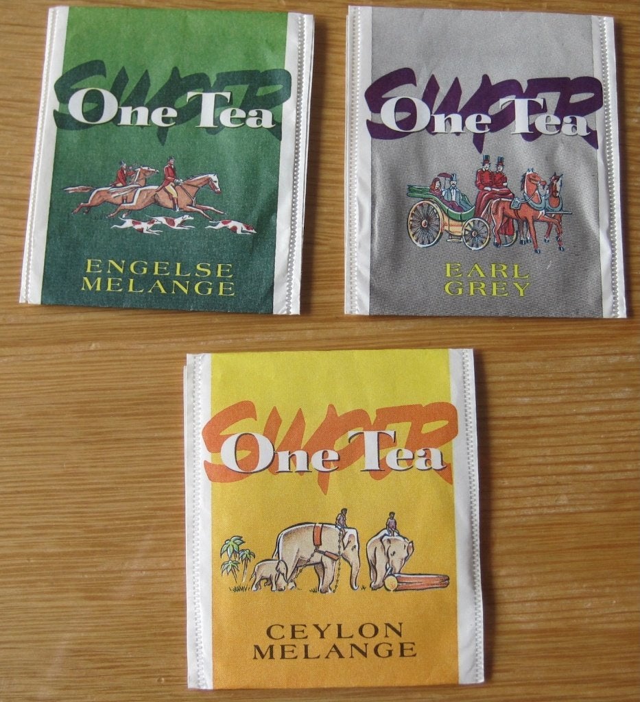 drie theezakjes van Super one tea - Ceylon - Engels - Earl, Verzenden, Theezakje(s)