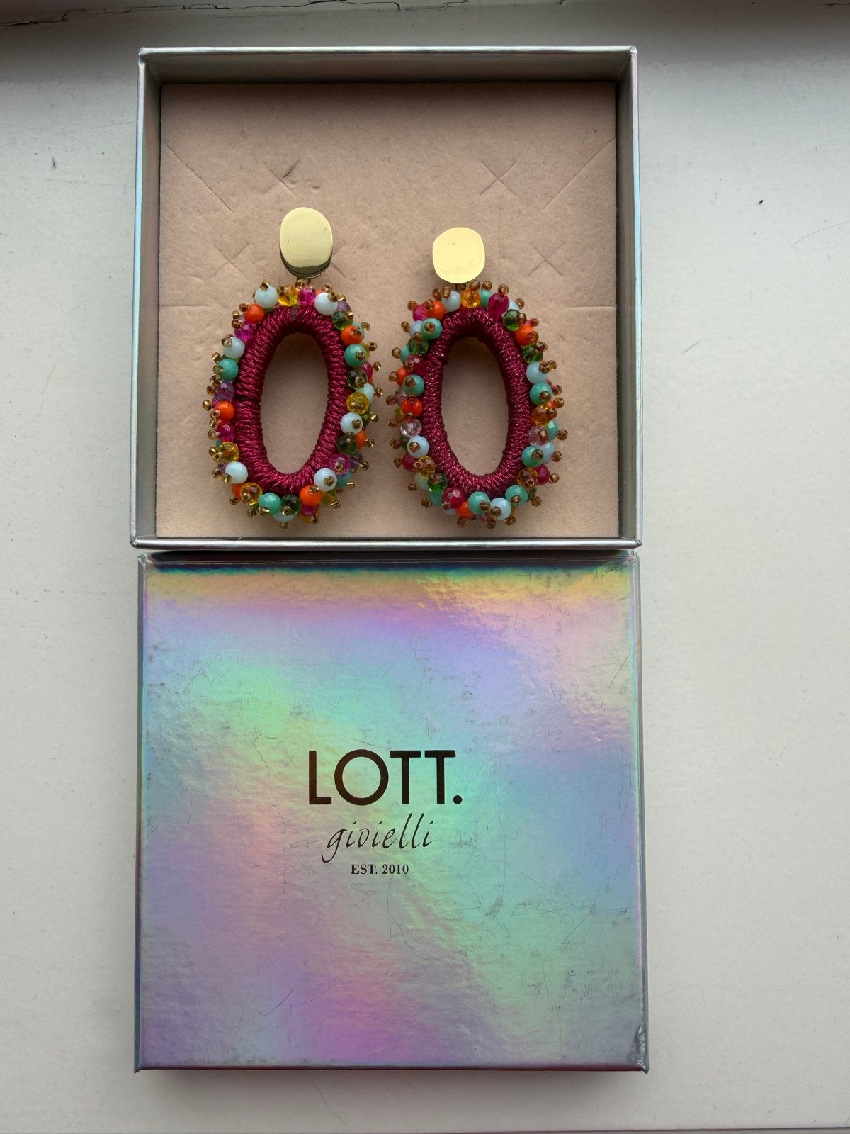 LOTT. Gioielli Oorbellen vrolijke zomerse kleuren, Overige materialen, Hangers, Overige kleuren, Ophalen of Verzenden