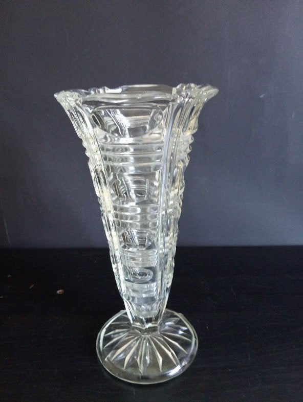 Vintage Walther-Glas persglas vaas ‘Richard’  Art Deco, Verzamelen, Ophalen of Verzenden, Huis en Inrichting