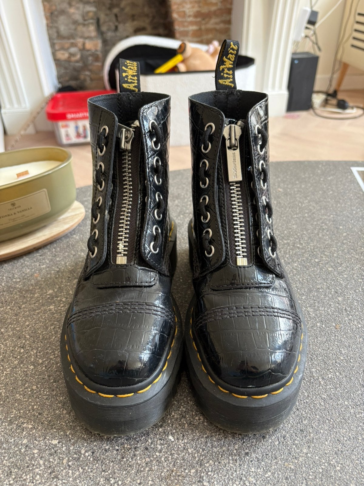Dr martens laarzen, Kleding | Dames, Ophalen, Gedragen, Zwart, Hoge laarzen