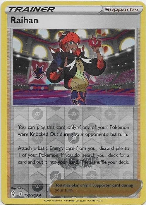 Evolving Skies,  Raihan [reverse] 152/203, Hobby en Vrije tijd, Verzamelkaartspellen | Pokémon, Verzenden, Nieuw, Losse kaart