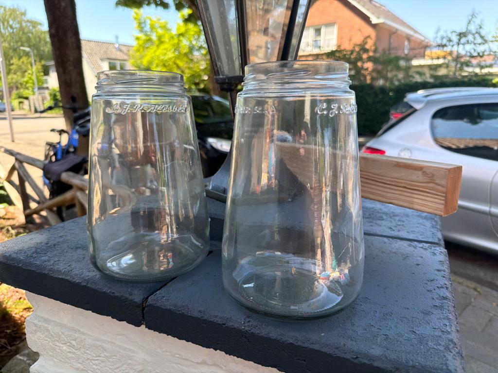 Nog één kesbeke Glazen Potten - Decoratief of Opslag, Ophalen, Overige kleuren, Glas, Minder dan 50 cm