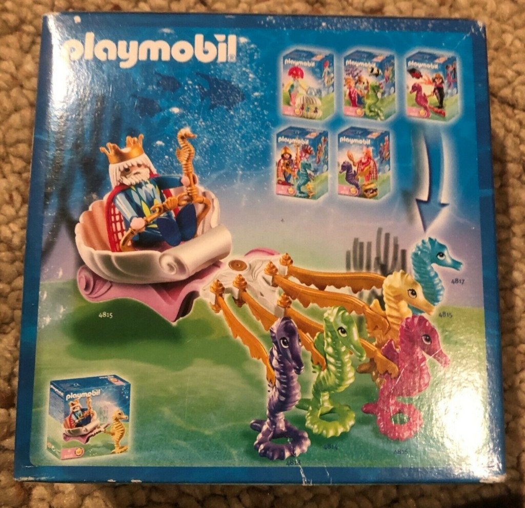 playmobil Koning Neptunus , compleet in doos , 4815, Complete set, Ophalen of Verzenden, Zo goed als nieuw, Figuren